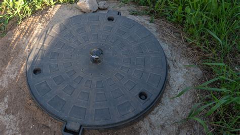 septic tank electrical box cover|septic tank inspection pipe cap.